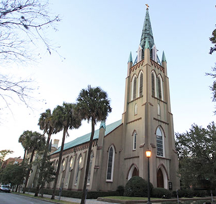 Exterior of St. John's Episcopal Church in Savannah