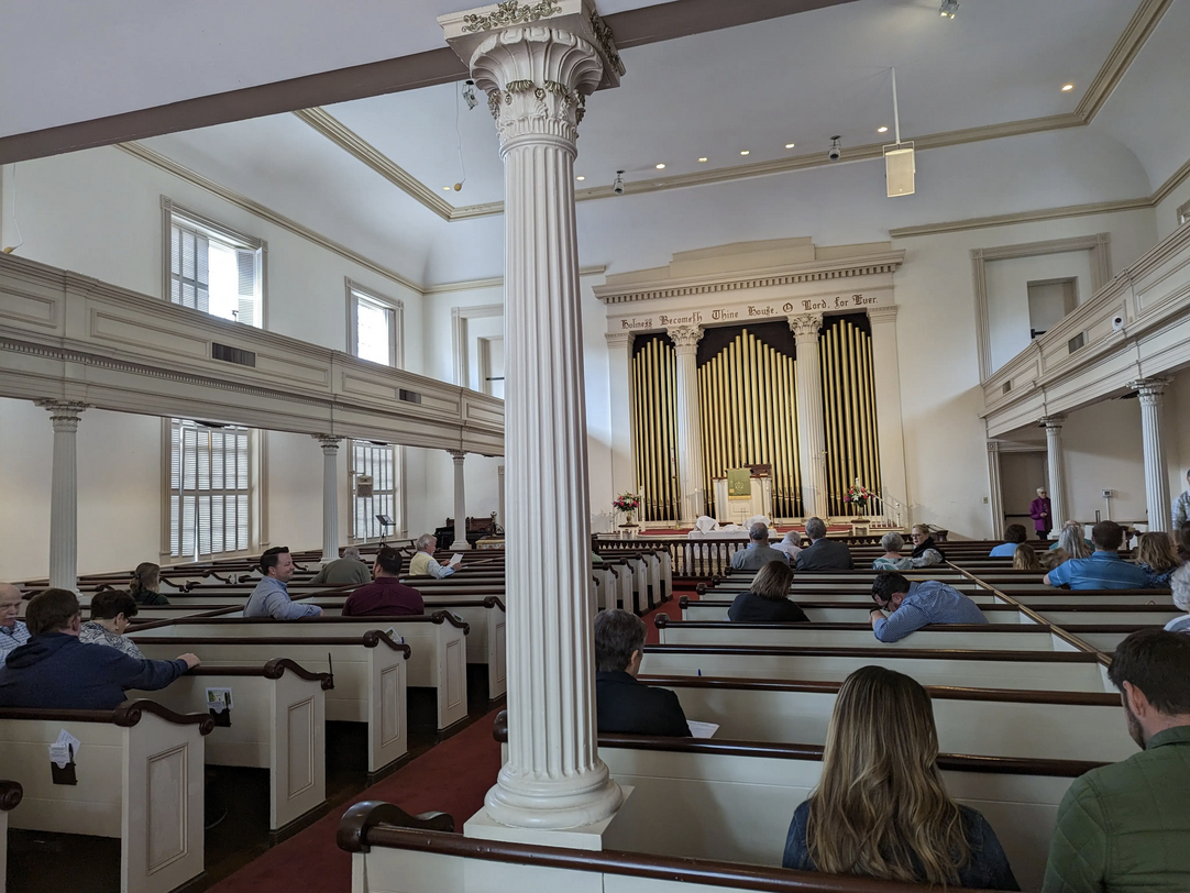 Interior of Trinity Church in Savannah